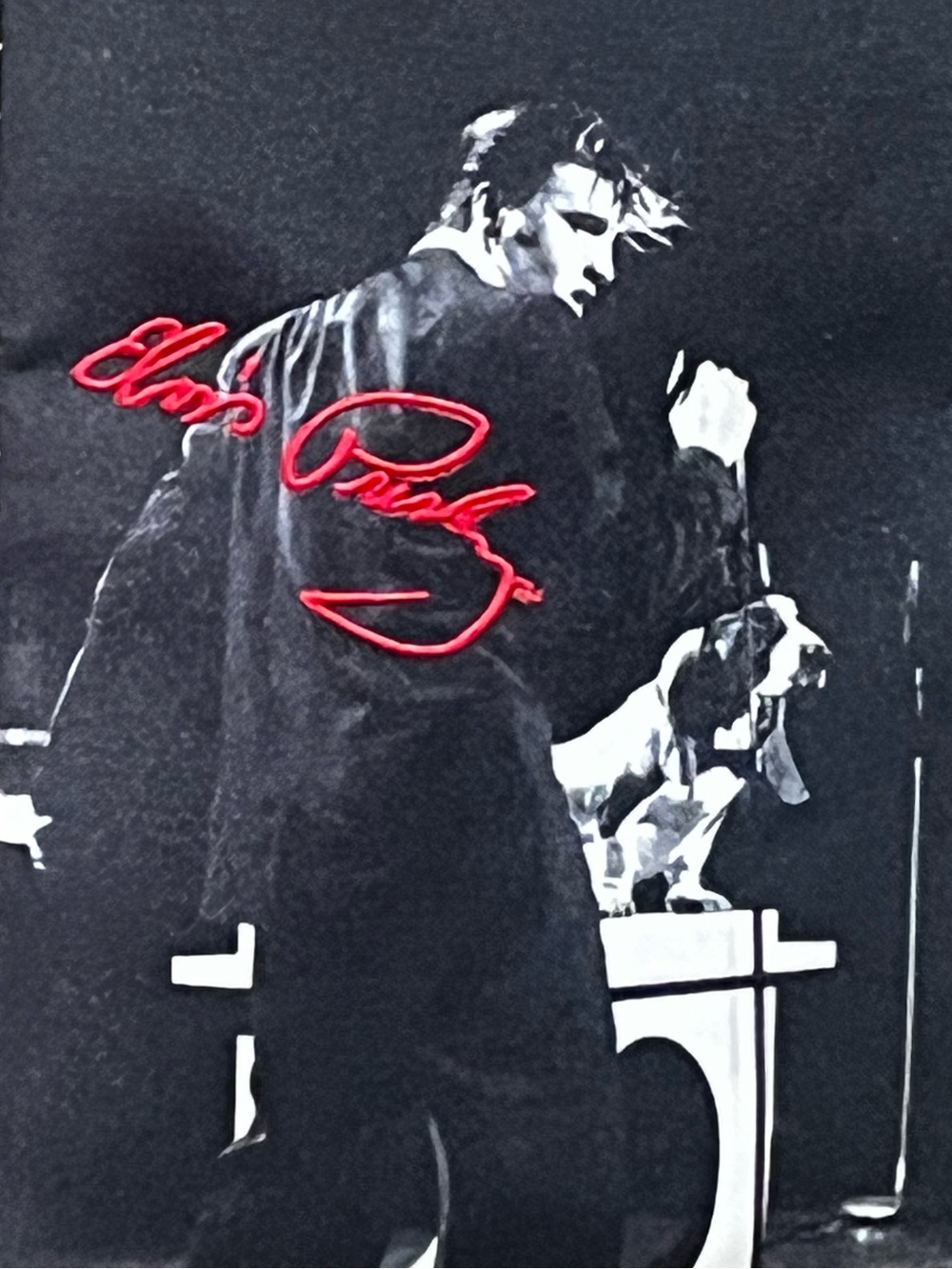 Elvis Presley Black Graphic Crossbody Bag with Red Script - Picture 4 of 7